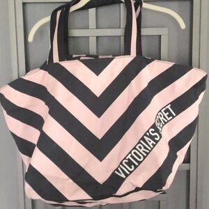 Victoria's Secret Pink and Black Tote Bag